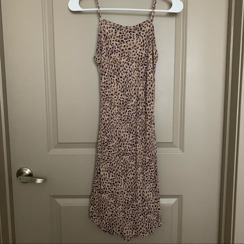 A&F Leopard Print Midi L Dress Xs - image 1
